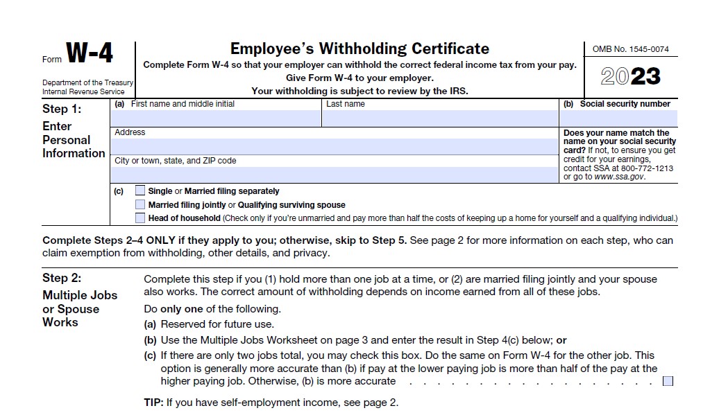 W4 Form 2024 Pdf Fillable Emmi Norine