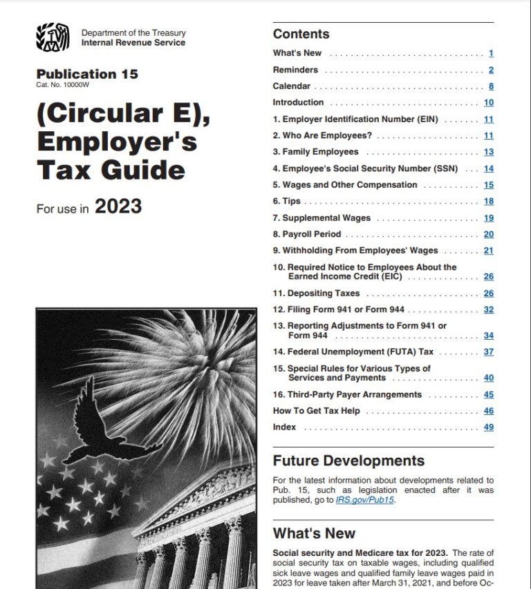 Irs Circular 15