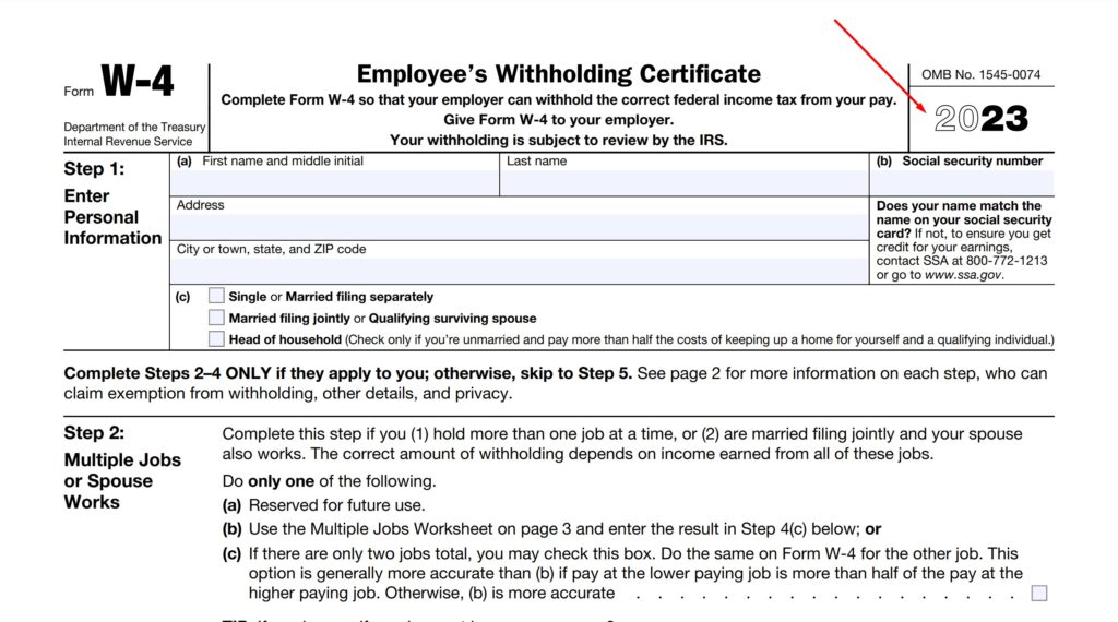 IRS W4 Form 2023 Everything You Must Know About W4 Form