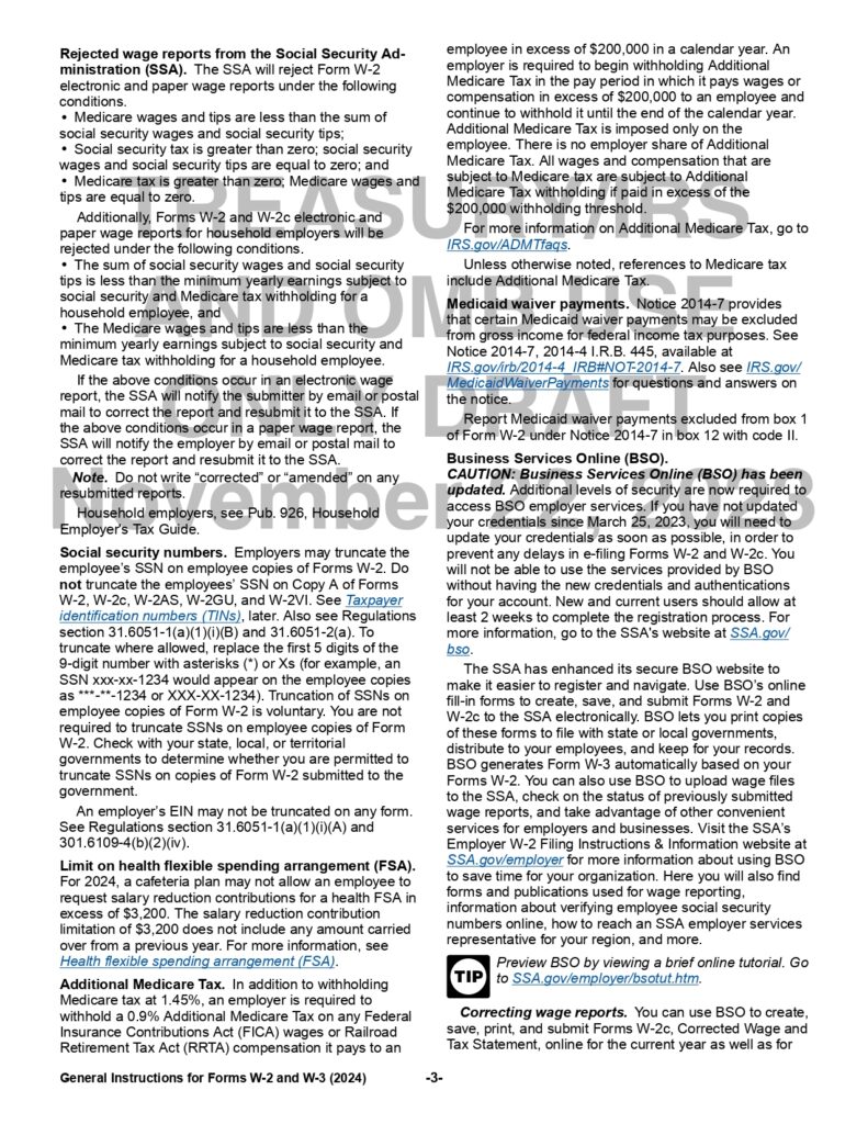 W2 Form 2024, Wage and Tax Statement IRS Tax Forms 2024