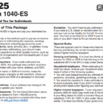 IRS Form 1040-ES - Estimated Tax for Individuals