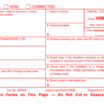 IRS Form 1099-S - Proceeds from Real Estate Transactions