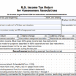 IRS Form 1120-H - U.S. Income Tax Return for Homeowners Associations