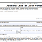 IRS Form 15110 - Additional Child Tax Credit Worksheet