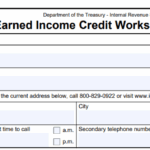 IRS Form 15112 - Earned Income Credit Worksheet (CP 27)