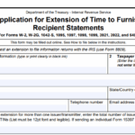 IRS Form 15397 - Application for Extension of Time to Furnish Recipient Statements