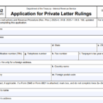 IRS Form 15662 - Application for Private Letter Rulings