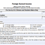 IRS Form 2555 - Foreign Earned Income