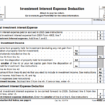 IRS Form 4952 - Investment Interest Expense Deduction