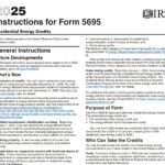 IRS Form 5695 Instructions for 2025