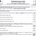 IRS Form 5695 - Residential Energy Credit