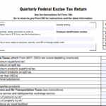 IRS Form 720 - Quarterly Federal Excise Tax Return