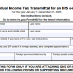 IRS Form 8453 - U.S. Individual Income Tax Transmittal for an IRS e-file Return