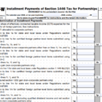 IRS Form 8804-W - Installment Payments of Section 1446 Tax for Partnerships