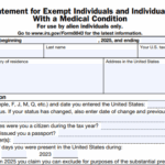 IRS Form 8843 - Statement for Exempt Individuals and Individuals With a Medical Condition