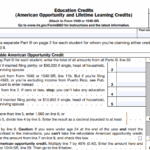 IRS Form 8863 - Education Credits (American Opportunity and Lifetime Learning Credits)