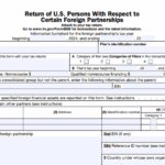 IRS Form 8865 - Return of U.S. Persons With Respect to Certain Foreign Partnerships
