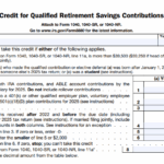 IRS Form 8880 - Credit for Qualified Retirement Savings Contributions