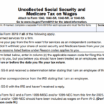 IRS Form 8919 - Uncollected Social Security and Medicare Tax on Wages