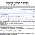 IRS Form 8971 - Information Regarding Beneficiaries Acquiring Property From a Decedent