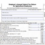 IRS Form 943 - Employer's Annual Federal Tax Return for Agricultural Employees