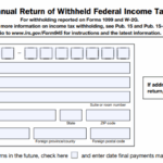 IRS Form 945 - Annual Return of Withheld Federal Income Tax