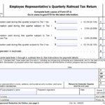 IRS Form CT-2 - Employee Representative's Quarterly Railroad Tax Return