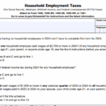 IRS Form 1040 (Schedule H) - Household Employment Taxes