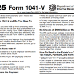 IRS Form 1041-V - Payment Voucher for Estates and Trusts