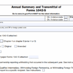 IRS Form 1042-T - Annual Summary and Transmittal of Forms 1042-S