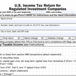IRS Form 1120-RIC - U.S. Income Tax Return for Regulated Investment Companies