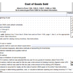 IRS Form 1125-A - Cost of Goods Sold