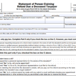 IRS Form 1310 - Statement of Person Claiming Refund Due a Deceased Taxpayer