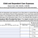 IRS Form 2441 - Child and Dependent Care Expenses