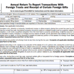 IRS Form 3520 - Annual Return To Report Transactions With Foreign Trusts and Receipt of Certain Foreign Gifts