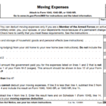 IRS Form 3903 - Moving Expenses