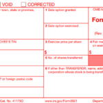 IRS Form 3921 - Exercise of an Incentive Stock Option Under Section 422(b)