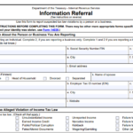 IRS Form 3949-A - Information Referral