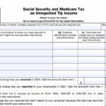 IRS Form 4137 - Social Security and Medicare Tax On Unreported Tip Income