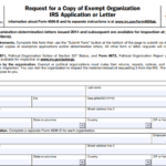 IRS Form 4506-B - Request for a Copy of Exempt Organization IRS Application or Letter