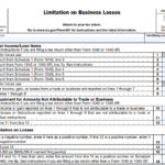 IRS Form 461 - Limitation on Business Losses