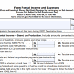 IRS Form 4835 - Farm Rental Income and Expenses