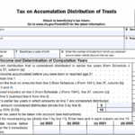 IRS Form 4970 - Tax on Accumulation Distribution of Trusts