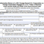 IRS Form 5472 - Information Return of a 25% Foreign-Owned U.S. Corporation or a Foreign Corporation Engaged in a U.S. Trade or Business