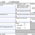 IRS Form 5498-SA - HSA, Archer MSA, or Medicare Advantage MSA Information
