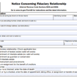 IRS Form 56 - Notice Concerning Fiduciary Relationship