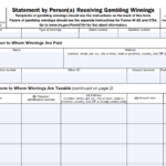 IRS Form 5754 - Statement by Person(s) Receiving Gambling Winnings