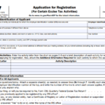 IRS Form 637 - Application for Registration (For Certain Excise Tax Activities)