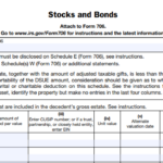 IRS Form 706 (Schedule B) - Stocks and Bonds