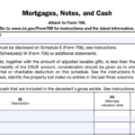 IRS Form 706 (Schedule C) - Mortgages, Notes, and Cash